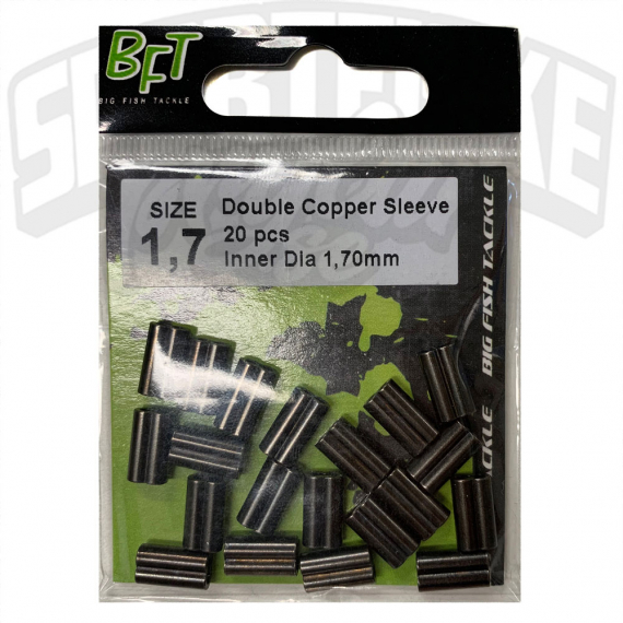 BFT Double Copper Sleeve - 20pcs in the group Hooks & Terminal Tackle / Crimps at Sportfiskeprylar.se (03-CDSL-170r)