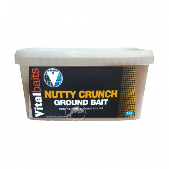 Vital Baits Groundbait Nutty Crunch Bucket 3kg in the group Lures / Boilies, Hook Baits & Groundbait / Groundbait / Groundbait at Sportfiskeprylar.se (08-0009)