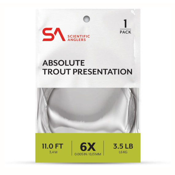 SA Absolute Trout Presentation Leader 11\' in the group Hooks & Terminal Tackle / Leaders & Leader Materials / Ready Made Leaders / Tapered Leaders at Sportfiskeprylar.se (134026r)