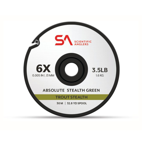 SA Absolute Trout Stealth Tippet Tippet Material in the group Hooks & Terminal Tackle / Leaders & Leader Materials / Leader Materials / Leader Material Fly fishing at Sportfiskeprylar.se (135757r)