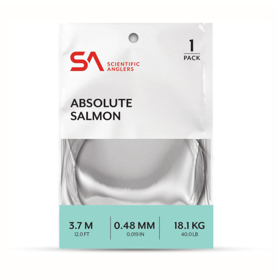SA Absolute Salmon Leader 12\' in the group Hooks & Terminal Tackle / Leaders & Leader Materials / Ready Made Leaders / Tapered Leaders at Sportfiskeprylar.se (138536r)