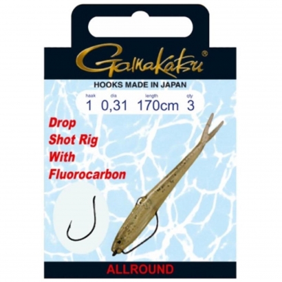 Gamakatsu BKD Drop Shot Rig W39 170cm (3-Pack) in the group Hooks & Terminal Tackle / Hooks / Dropshot Hooks at Sportfiskeprylar.se (140303004r)
