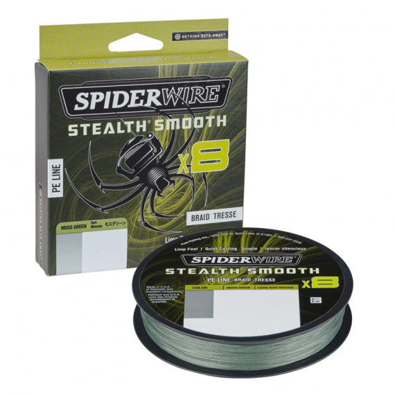 SpiderWire Stealth Smooth Braid 8 Moss Green 150m in the group Lines / Braided Lines at Sportfiskeprylar.se (1422073r)