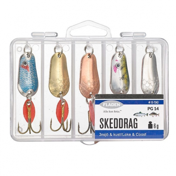 Fladen Spoonlure I Box 6g 5pcs in the group Lures / Lure Kits at Sportfiskeprylar.se (16-7543)
