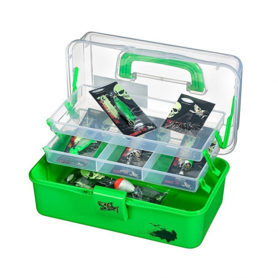 Fladen Tacklebox 28x16x13cm For lake fishing, Limegreen in the group Storage / Tackle Boxes / Classic Tackle boxes at Sportfiskeprylar.se (19-2553G)