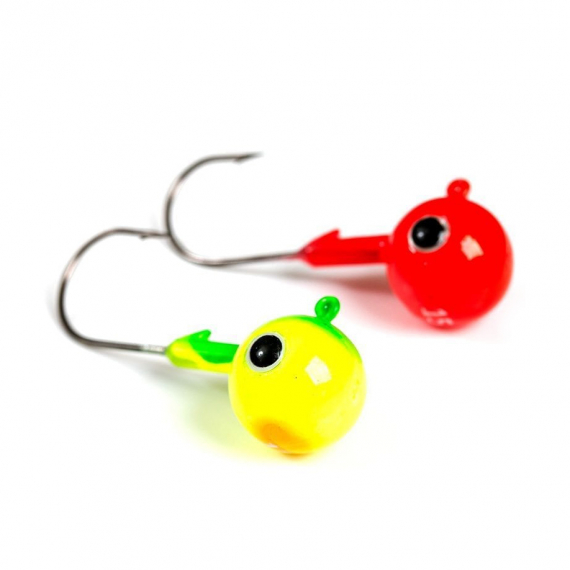 Fladen Jigghuvud Red/Yellow 2-pack in the group Hooks & Terminal Tackle / Jig Heads / Round Jig Heads at Sportfiskeprylar.se (35-240r)