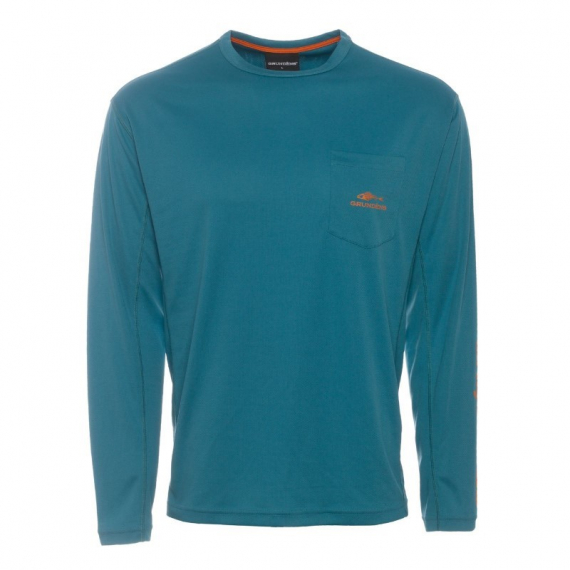 Grundéns Fish Head Long Sleeve Shirt, Tidal Blue in the group Clothes & Shoes / Clothing / Sweaters / Long-sleeved T-shirts at Sportfiskeprylar.se (40011-453-0013r)