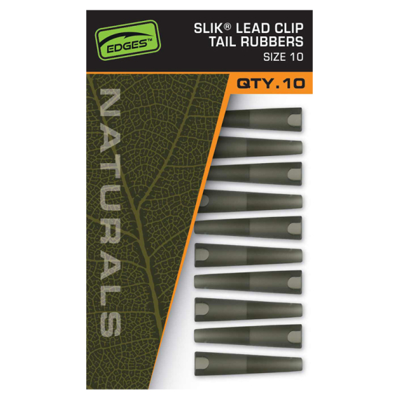 Fox Naturals Slik Lead Clip Tail Rubber - Size 10 in the group Hooks & Terminal Tackle / Rig Accessories / Shrink Tubing & Sleeves at Sportfiskeprylar.se (CAC832)