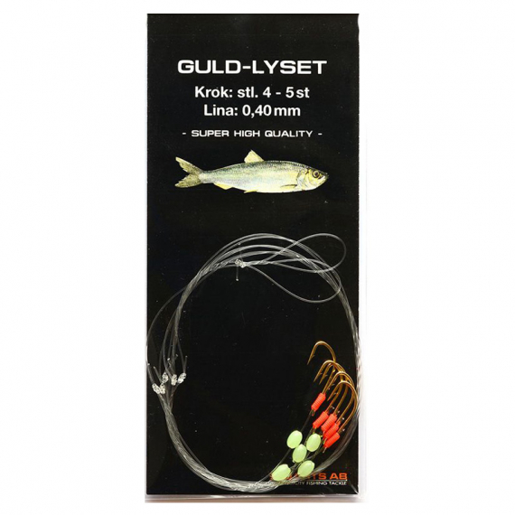 GoldLYSET- 4 in the group Lures / Sea Fishing Lures / Flasher Rigs & Sea Fishing Rigs at Sportfiskeprylar.se (G151-004)