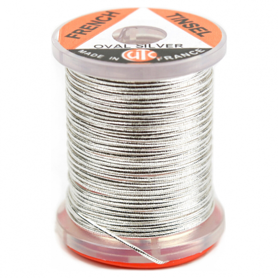 French Tinsel Silver in the group Hooks & Terminal Tackle / Fly Tying / Fly Tying Material / Tinsel at Sportfiskeprylar.se (W-TSOS3r)