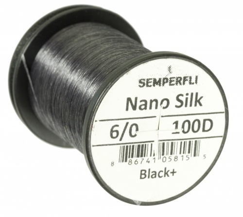 Semperfli Nano Silk 100D Predator 6/0 - Black Plus in the group Hooks & Terminal Tackle / Fly Tying / Fly Tying Material / Tying Thread at Sportfiskeprylar.se (sem-nano-pred-black-plusr)