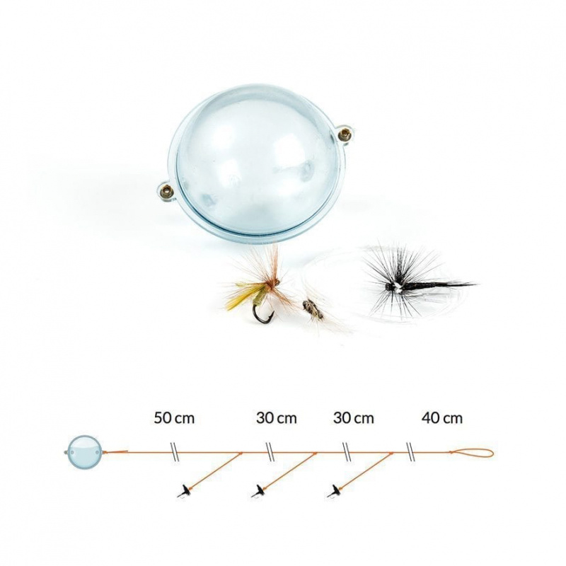 Fladen Fly Casting with floating ball and Dry flies