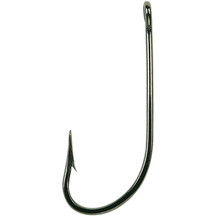 Mustad Stainless Steel Single Hook, Straight 5-pcs