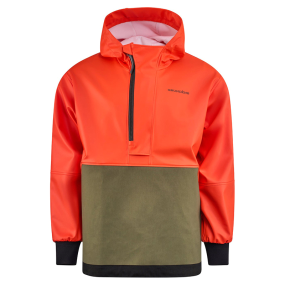 Grundéns Neptune Armored Anorak Orange/Olive in the group Clothes & Shoes / Clothing / Jackets / Rain Jackets at Sportfiskeprylar.se (10208-811-0014r)