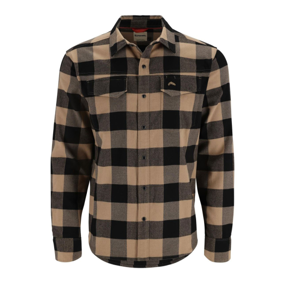 Simms Gallatin Flannel Shirt Cork Buffalo Check Plaid in the group Clothes & Shoes / Clothing / Shirts at Sportfiskeprylar.se (11896-1220-20r)