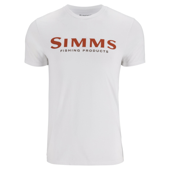 Simms Logo T-Shirt Pure White in the group Clothes & Shoes / Clothing / T-shirts at Sportfiskeprylar.se (12803-1291-20r)