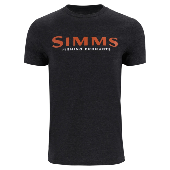 Simms Logo T-Shirt Dark Gunmetal Heather in the group Clothes & Shoes / Clothing / T-shirts at Sportfiskeprylar.se (12803-1293-20r)