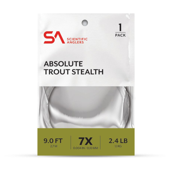 SA Absolute Trout Stealth Leader 9\' in the group Hooks & Terminal Tackle / Leaders & Leader Materials / Ready Made Leaders / Tapered Leaders at Sportfiskeprylar.se (134125r)