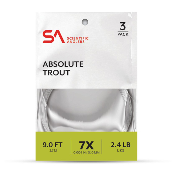 SA Absolute Trout Leader 3-pack 9\' in the group Hooks & Terminal Tackle / Leaders & Leader Materials / Ready Made Leaders / Tapered Leaders at Sportfiskeprylar.se (134248r)