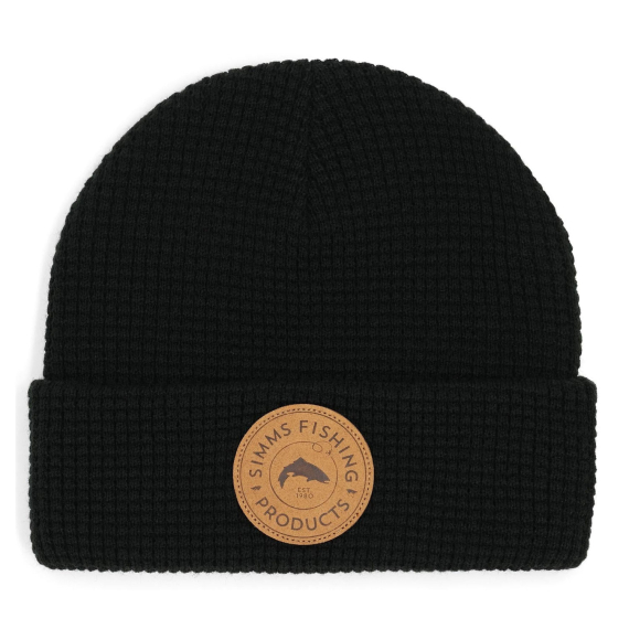 Simms Everyday Waffle Knit Beanie Black in the group Clothes & Shoes / Caps & Headwear / Beanies & Hats at Sportfiskeprylar.se (13786-001-00)