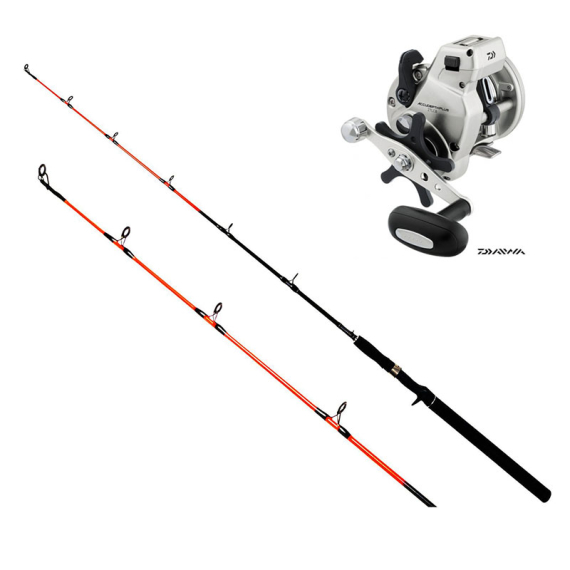 Daiwa Accudepth Plus 47LCBL (Left hand)/Maxximus Predator Ice Medium 140cm in the group Fishing methods / Ice Fishing / Ice Fishing Combos / Ice Fishing Kits at Sportfiskeprylar.se (199231ICE-set)