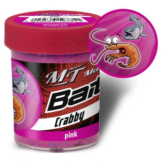 Magic Trout Trout Bait Taste Crabby 50g - Pink in the group Lures / Boilies, Hook Baits & Groundbait / Paste & Trout Dough at Sportfiskeprylar.se (22-3988012)