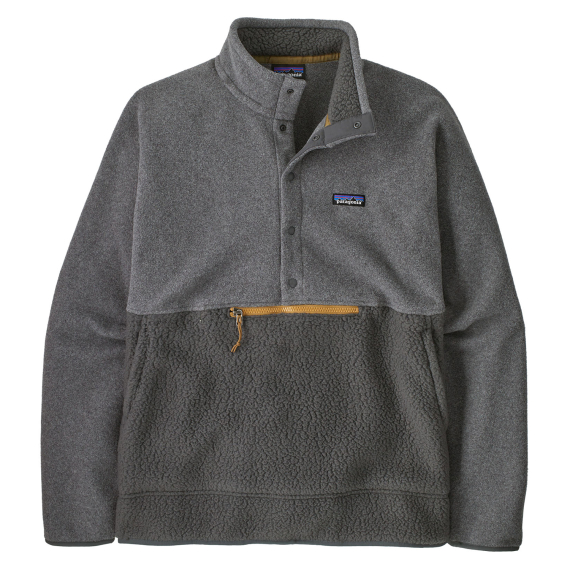 Patagonia M\'s Retro Pile 1/2 Snap P/O, Forge Grey in the group Outlet at Sportfiskeprylar.se (23205-FGE-Sr)