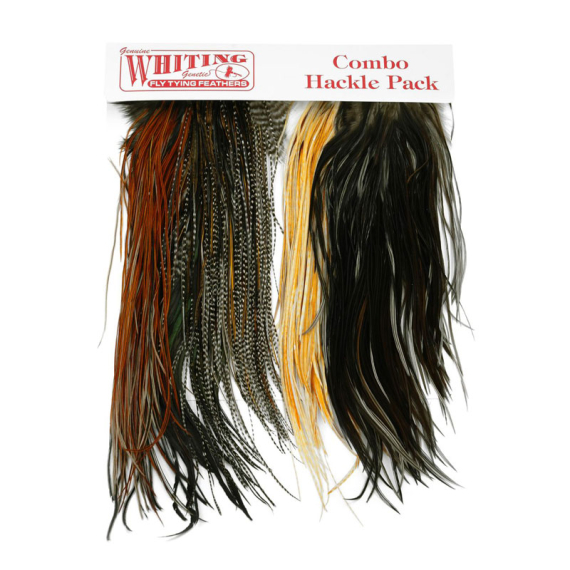 Whiting Introductory Hackle Pack - Four 1/2 Saddles in the group Hooks & Terminal Tackle / Fly Tying / Fly Tying Material / Feathers & Capes / Capes & Saddles at Sportfiskeprylar.se (25842000)