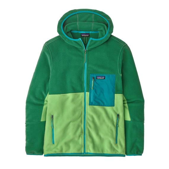 Patagonia M\'s Microdini Hoody Glisten Green in the group Clothes & Shoes / Clothing / Sweaters / Fleece sweaters at Sportfiskeprylar.se (26210-GLTN-Sr)