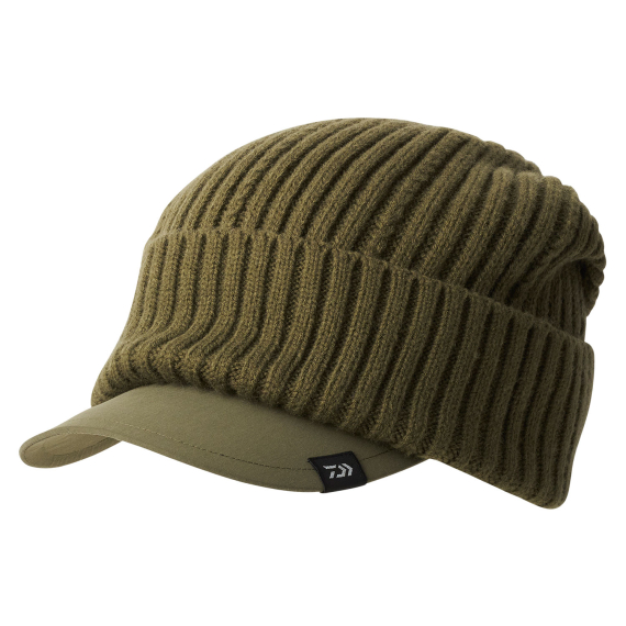 Daiwa Knit Cap With Brim - Olive in the group Clothes & Shoes / Caps & Headwear / Caps at Sportfiskeprylar.se (32-223233)