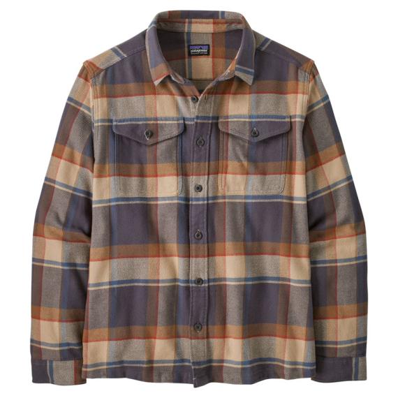 Patagonia M\'s Fjord Flannel Shirt Sunrise Ridge: Forge Grey in the group Clothes & Shoes / Clothing / Shirts at Sportfiskeprylar.se (42401-SRFY-Sr)