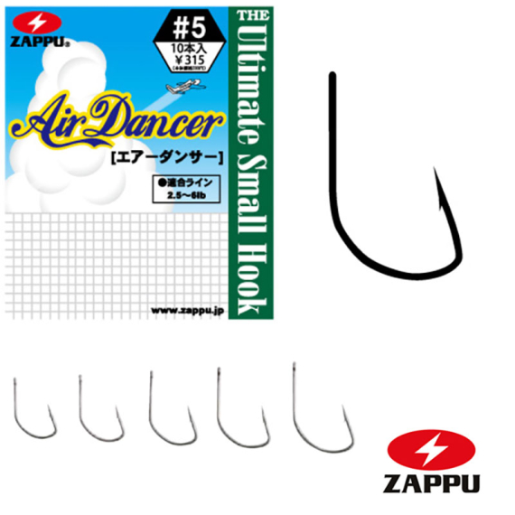 Zappu Air Dancer 1 (10-pcs) in the group Hooks & Terminal Tackle / Hooks / Dropshot Hooks at Sportfiskeprylar.se (4528474700951)