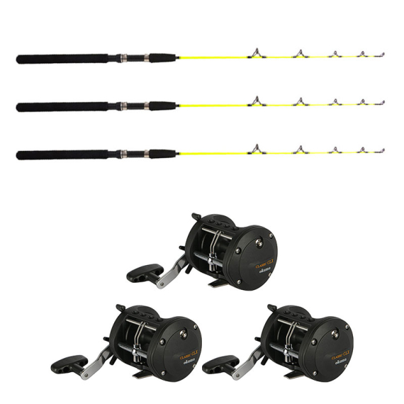 Okuma Classic CLX -200La 0bb/Fladen Ice Pike 115cm Höger 3-Pack in the group Fishing methods / Ice Fishing / Ice Fishing Combos / Ice Fishing Kits at Sportfiskeprylar.se (49683ICE3PCS-SET)