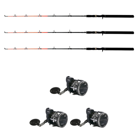 Okuma Classic Linecounter XPD- 30DLXA/Maxximus Predator Ice Medium Combo Vänster 3-Pack in the group Fishing methods / Ice Fishing / Ice Fishing Combos / Ice Fishing Kits at Sportfiskeprylar.se (49694ICEMAXI3pcs-SET)