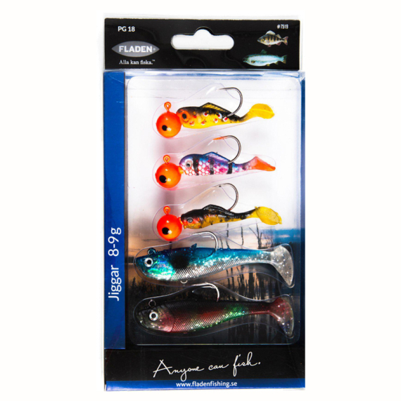 Fladen Perch-Salmonids 5pcs in the group Lures / Lure Kits / Lure Kits Trout & Putntake Fishing at Sportfiskeprylar.se (7519)