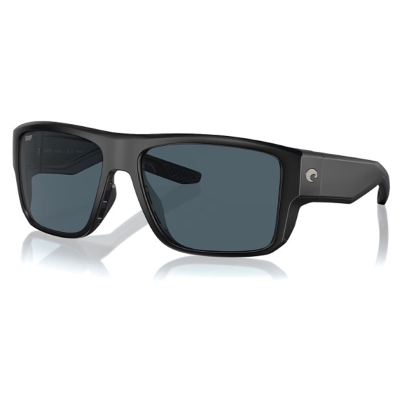 Costa Taxman Matte Black - Gray 580P in the group Clothes & Shoes / Eyewear / Polarized Sunglasses at Sportfiskeprylar.se (91160659)