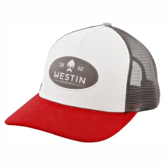 Westin W6 Classic Cap One Size Silver Grey/Red in the group Clothes & Shoes / Caps & Headwear / Caps / Trucker Caps at Sportfiskeprylar.se (A229-876-OS)