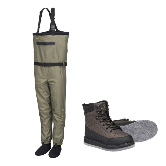 Kinetic Classicgaiter with Rockgaiter Felt Wader Combo in the group Fishing methods / Fly Fishing / Waders & Wading Equipment / Wading Kits at Sportfiskeprylar.se (CLASSICGAITER_PAKET)