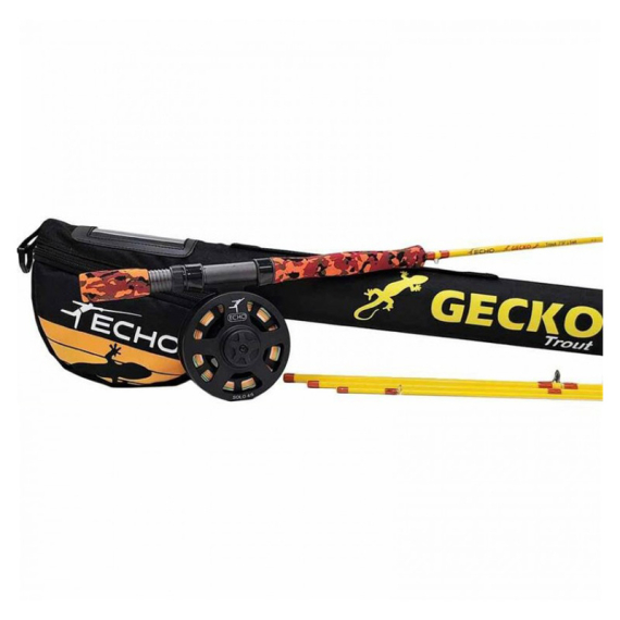 ECHO Gecko Kids Fly Fishing Outfit 7\'9\'\' #5 in the group Combos / Fly Fishing Combos / One-handed fly fishing combos at Sportfiskeprylar.se (ECHO-GECKOTROUTKIT)