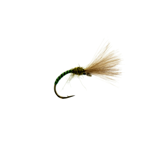 Shuttlecock Quill Emerger Olive # 15 in the group Lures / Flies / Dry Flies at Sportfiskeprylar.se (F30-1007-15)