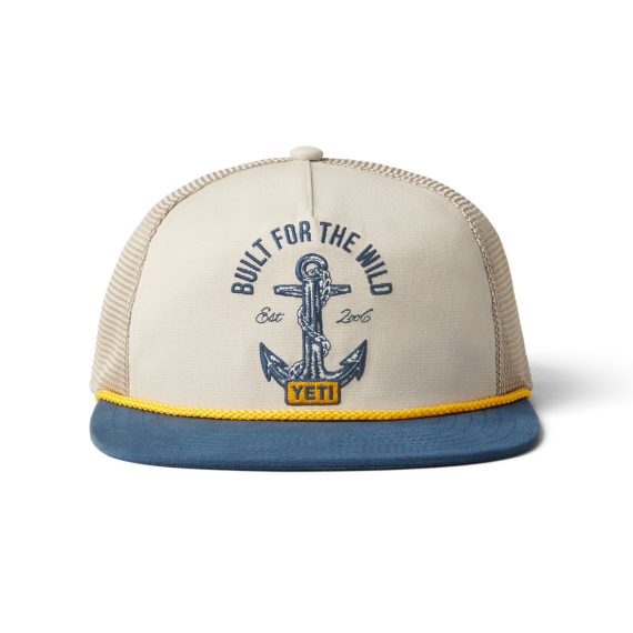 Yeti Open Seas Rope Trucker Cap Deep Tan/Navy in the group Clothes & Shoes / Caps & Headwear / Caps / Trucker Caps at Sportfiskeprylar.se (H014N)