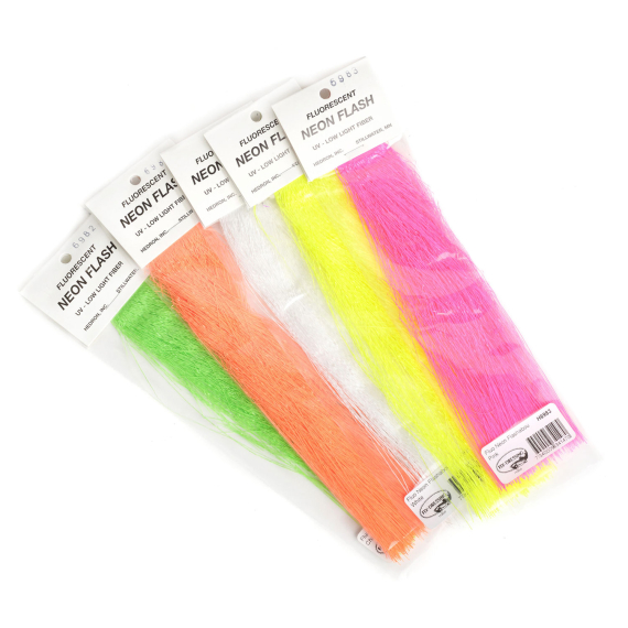 Fluo Neon Flashabou in the group Hooks & Terminal Tackle / Fly Tying / Fly Tying Material / Flash & Syntetics at Sportfiskeprylar.se (H6984r)