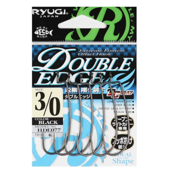 Ryugi Double Edge in the group Hooks & Terminal Tackle / Hooks / Offset Hooks at Sportfiskeprylar.se (HDE077r)