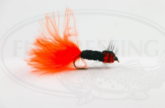 Montana Streamer Black/Orange size 8 in the group Lures / Flies / Streamers at Sportfiskeprylar.se (HF0197-8)