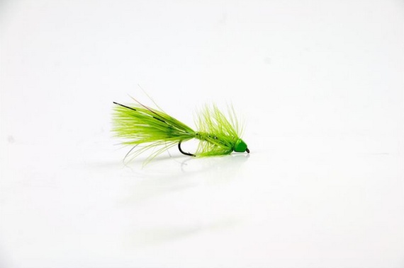 Wolly Bugger Cone Chartreuse Size 8 in the group Lures / Flies / Streamers at Sportfiskeprylar.se (HF1222-8)