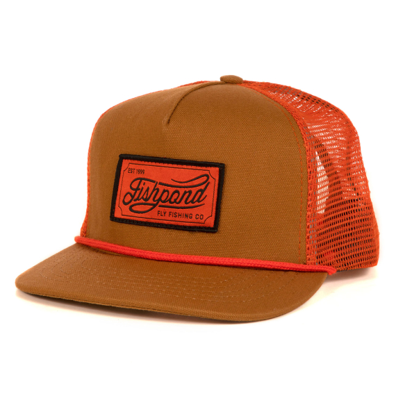 Fishpond Heritage Trucker Hat - Sandbar/Orange in the group Clothes & Shoes / Caps & Headwear / Caps / Trucker Caps at Sportfiskeprylar.se (HTH-S-O)