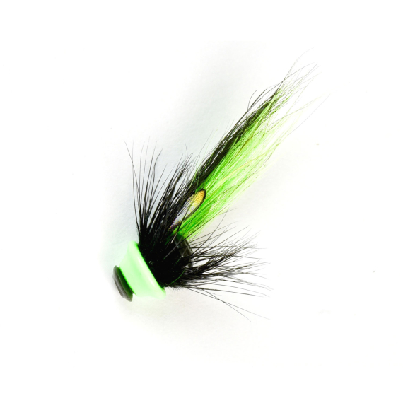 Frödin Icelandic Nano Series - Black Green Helmet in the group Lures / Flies / Tube Flies at Sportfiskeprylar.se (INBG-06r)