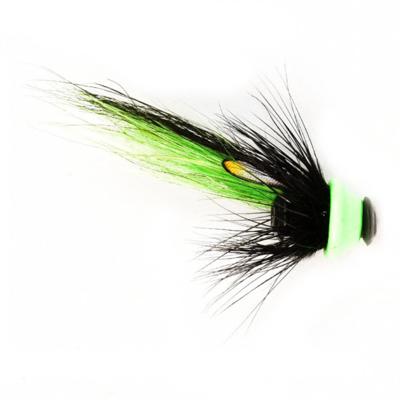 Frödin Icelandic Nano Series - Black Green Helmet in the group Lures / Flies / Tube Flies at Sportfiskeprylar.se (INBG-06r)