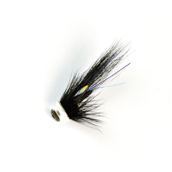 Frödin Icelandic Nano Series - Black & Silver in the group Lures / Flies / Tube Flies at Sportfiskeprylar.se (INBS-06r)