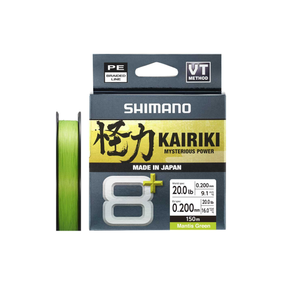 Shimano Kairiki 8+ 150m Green in the group Lines / Braided Lines at Sportfiskeprylar.se (LDM58XE0606015Gr)